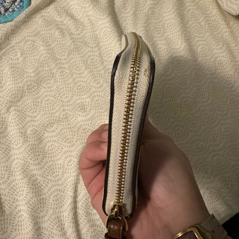 Coach Cream Wristlet with Rainbow Logo - Picture 10 of 10